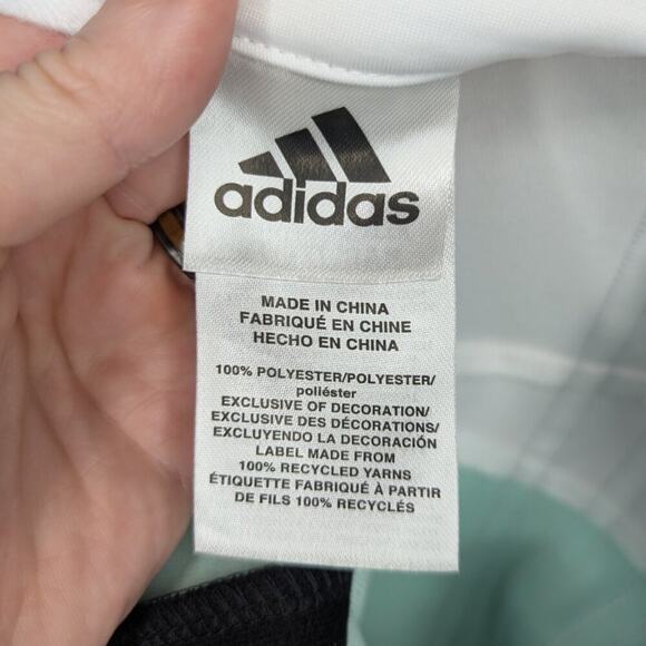 Adidas Mint Green & Black Colorblock Zip Up Reflective Sleeve Jacket Size 3T - Picture 5 of 8